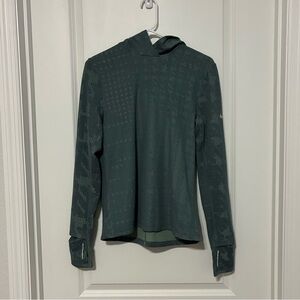 NWT Nike Dri-Fit Dark Teal Patterned Hoodie Women’s Medium